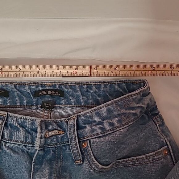 Patchwork high rise jeans size 24x29.5 90s women's retro relaxed straight leg - Picture 5 of 12